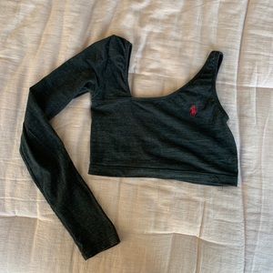 Frankie’s collection REWORKED polo crop top